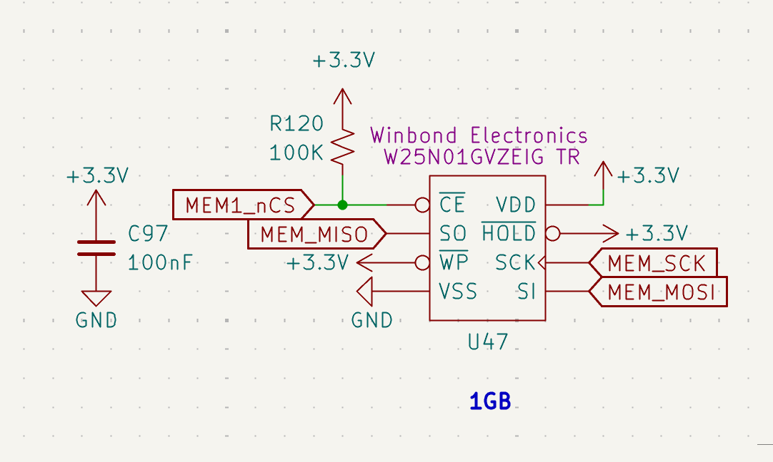 Schematic Snippet: Flash Memory Architecture