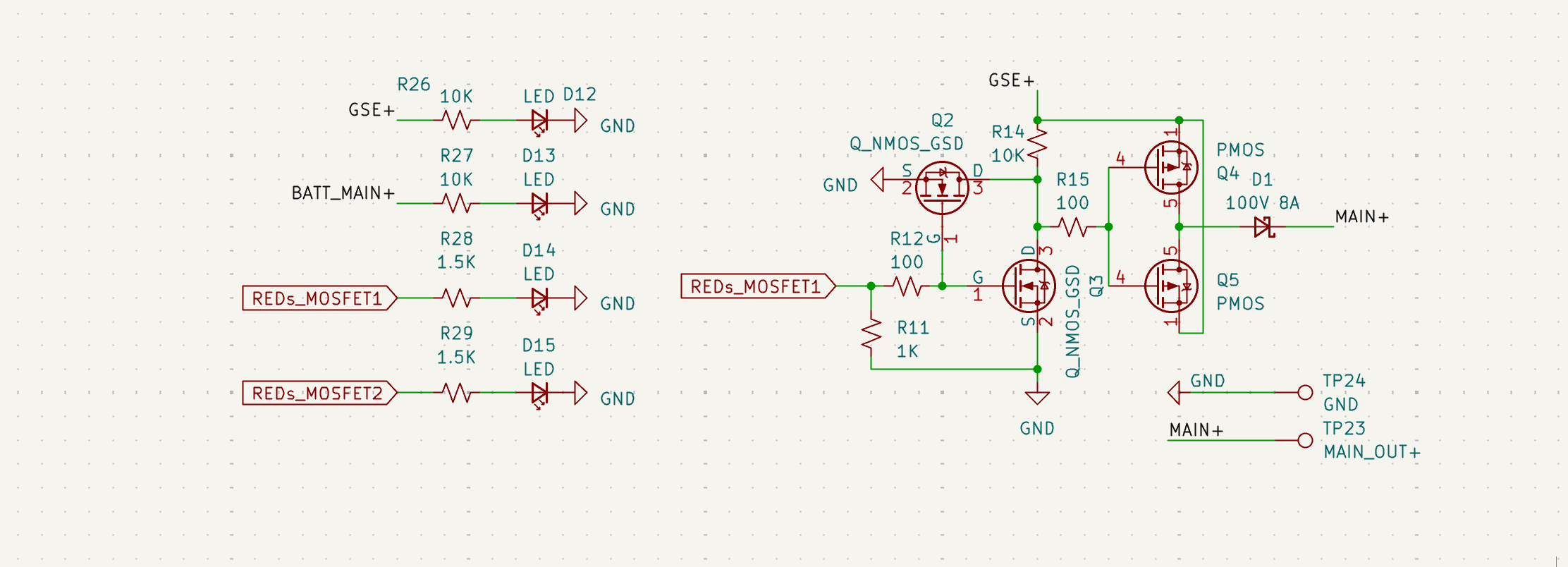 Schematic Snippet: MOSFET Drivers